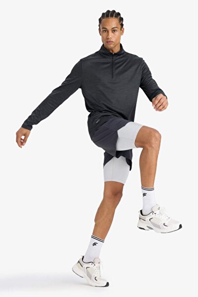 DeFacto Defactofit Slim Fit Tight Fit Sportsman's Short Leg Shorts with Inner Leggings E9365Ax25Au