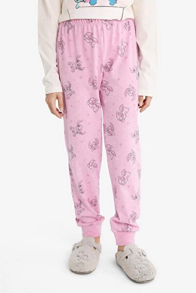 DeFacto Kız Çocuk Disney Lilo & Stitch Pijama Takımı Uzun Kollu Üst Uzun Alt F7356A825AU