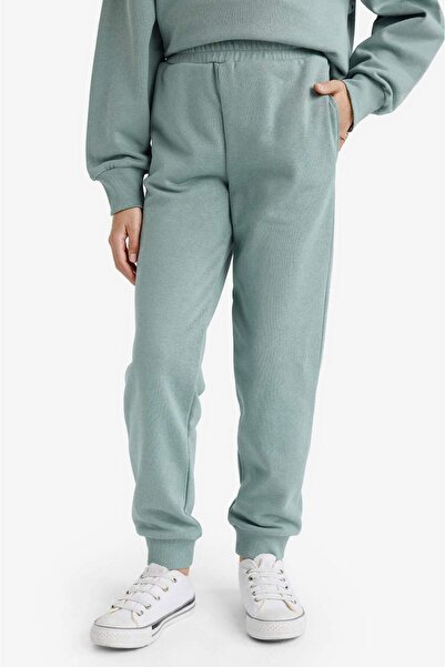 DeFacto Κοριτσίστικο Standard Fit Basic Απλό Ελαστικό Σχολικό Jogger Φούτερ Y1226A625AU