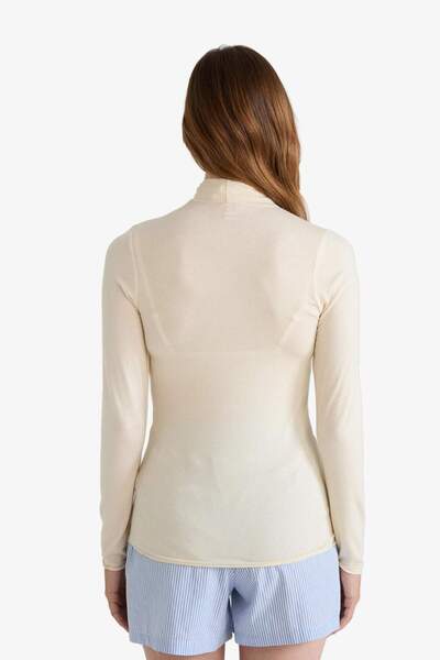 DeFacto Modal Cashmere Soft Textured Turtleneck Long Sleeve Top-Fall in Love F3167Ax25Au