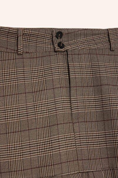 DeFacto Pilise Kareli Normal Bel Mini Etek G3453AX25WN