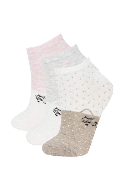 DeFacto Памучни дамски боти Чорапи Комплект 3 бр