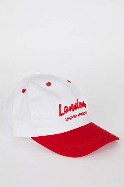 DeFacto Girl's Embroidered Cotton Cap Hat D8437A825Sm