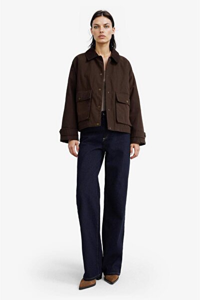 DeFacto Regular Fit Polo-Yaka Baumwollmantel F0037AX25AU