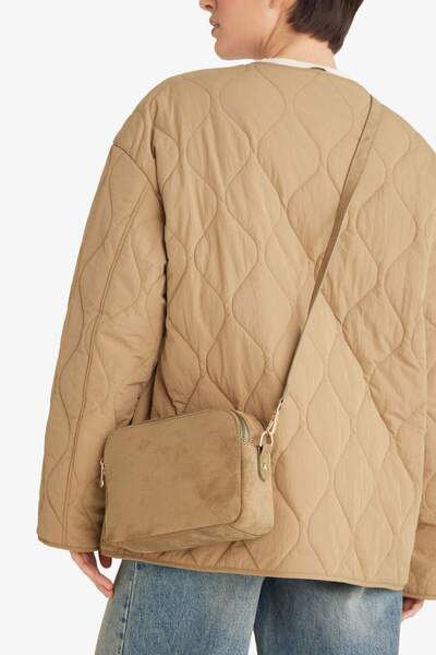 DeFacto Damen-Umhängetasche aus Wildleder F5440AXNS