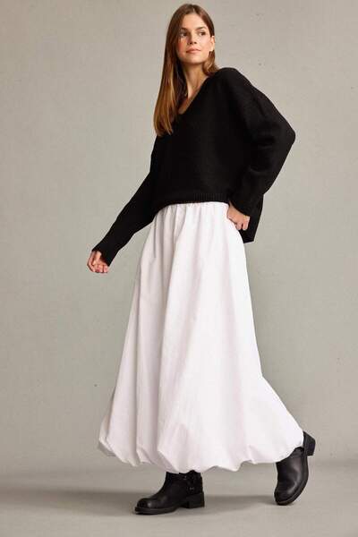 DeFacto Μάξι φούστα με ελαστική μέση F7906AX25SM