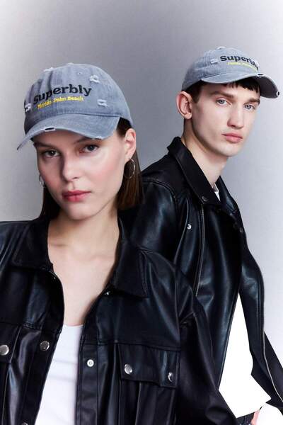 DeFacto Unisex Embroidered Jean Baseball Basketball Cap B8006Ax24Sm