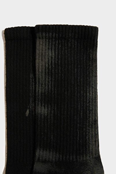 DeFacto Men's Seamless Tie-Dye Combed Cotton Premium Long Tennis Socks E7864Axns