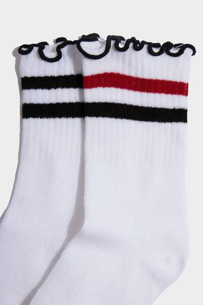 DeFacto Детски памучни дълги чорапи, 2 чифта F7213A8NS