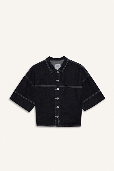 DeFacto Jachetă din denim cu nasturi pentru fete G3489A825AU