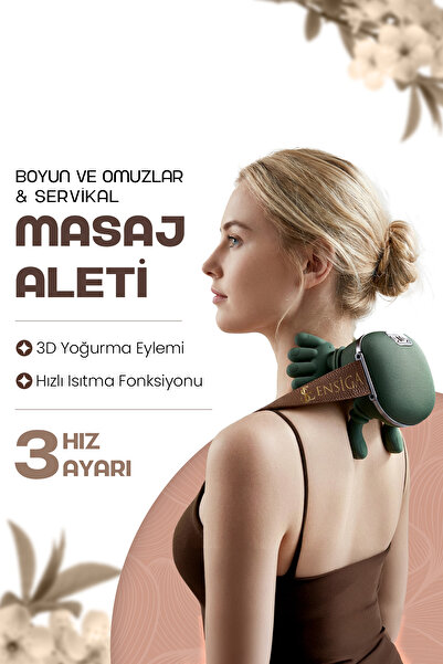 EN SİGA Şarjlı Gerçek El Hisli | Boyun ve Omuzlar & Servikal Masaj Aleti Masaj Cihazı