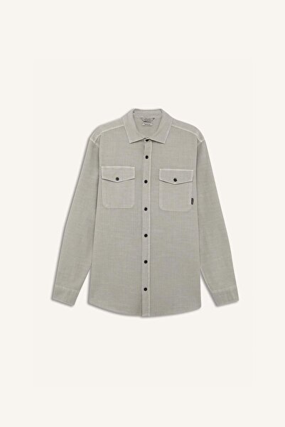 DeFacto Βαμβακερό μακρυμάνικο πουκάμισο Regular Fit B2654ax