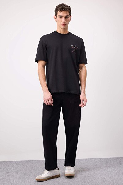 DeFacto Άνετο μπλουζάκι ποδηλασίας Vikings Valhalla Boxy Fit κοντά μανίκια