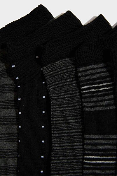 DeFacto 5-teilige Baumwollsocken für Herren F5283AXNS