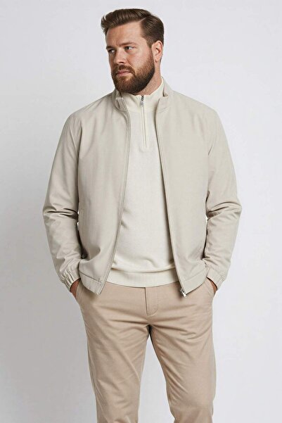 DeFacto Регулярний крій, прямий комір, застібка-блискавка, кишені, сезонний весняний пальто D6330AX25SP