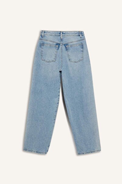 DeFacto Carrot Fit High Waist Ankle Length Jean Washed Pants C6389Ax24Au