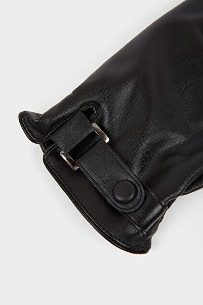 DeFacto Faux Leather Men's Gloves - A6624ax23wn