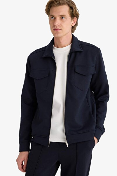 DeFacto Regular Fit Polo Collar Shirt Jacket F0336Ax25Au