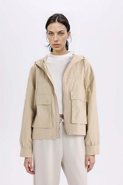 DeFacto Αδιάβροχο παλτό Relax Fit Hooded A8577ax24sp