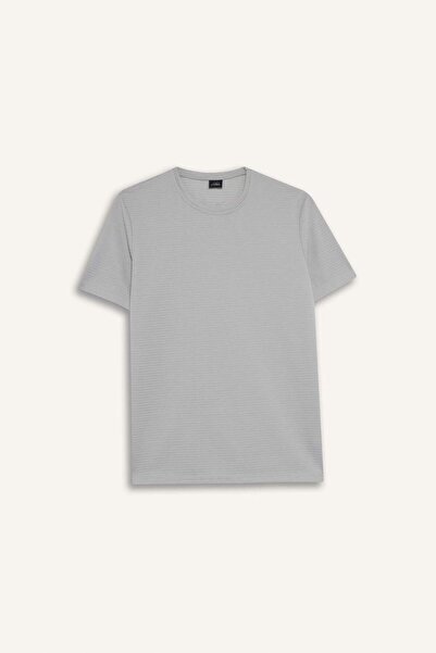 DeFacto Slim Fit Slim Fit Crew λαιμόκοψη κοντομάνικο Basic μονόχρωμο μπλουζάκι M6608AZ22SP