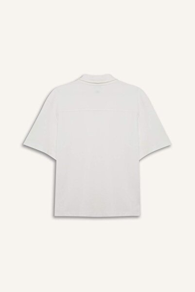 DeFacto Relax Fit Apache Collar Summer Short Sleeve Shirt D7313Ax25Sp