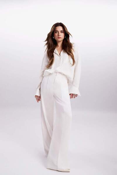 DeFacto Παντελόνι με φαρδύ μέγεθος με φαρδύ πόδι με τσέπες A1138AX24SM