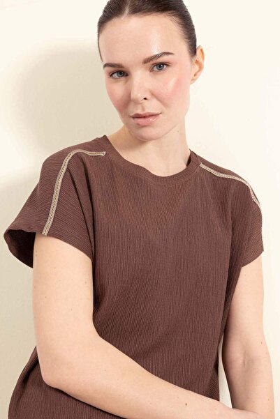 DeFacto Tričko Regular Fit Crew s krátkým rukávem E1639Ax25Sp