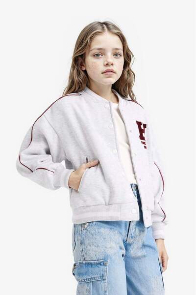 DeFacto Bomberjacke mit College-Kragen und Rückendruck für Mädchen F3262A825AU