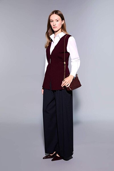 DeFacto Regular Fit V Yaka Triko Yelek F7361AX25AU