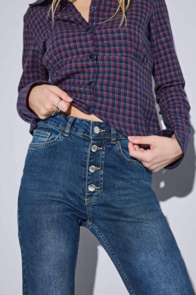 DeFacto Mia Flare Fit Normal Waist Long Jean Pants F2961Ax25Wn