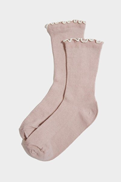 DeFacto 3-пакет дълги памучни чорапи за момичета F7217A8NS