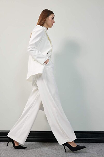 DeFacto Baggy Fit Kapsy na zip Vysoký pas Kalhoty standardní délky E7238AX25SP