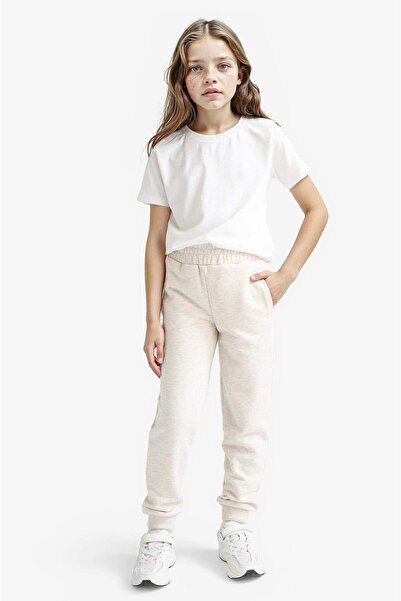 DeFacto Κοριτσίστικο Standard Fit Basic Απλό Ελαστικό Σχολικό Jogger Φούτερ Y1226A625AU