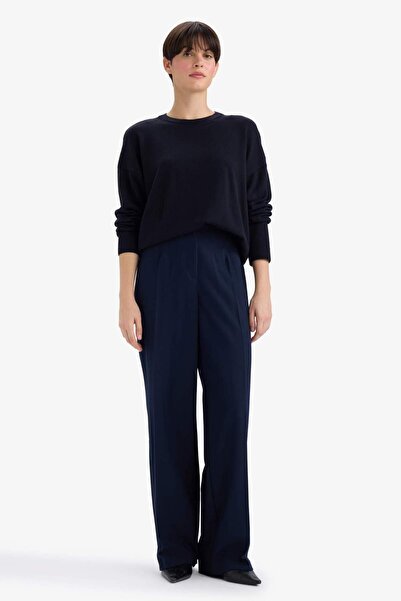 DeFacto Wool Blend Crew Neck Basic Knitwear Sweater G1401Ax25Wn