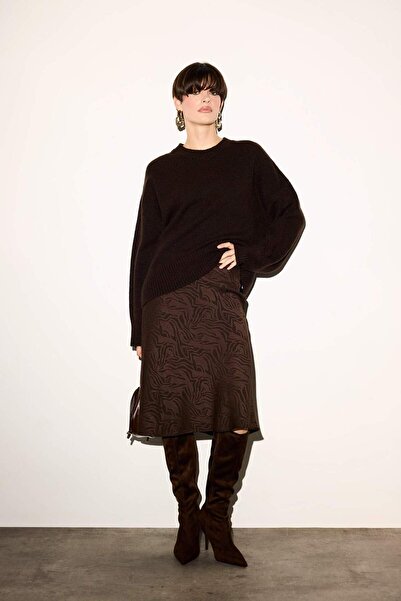 DeFacto Πλεκτό πουλόβερ με φαρδύ λαιμόκοψη F3895AX25WN