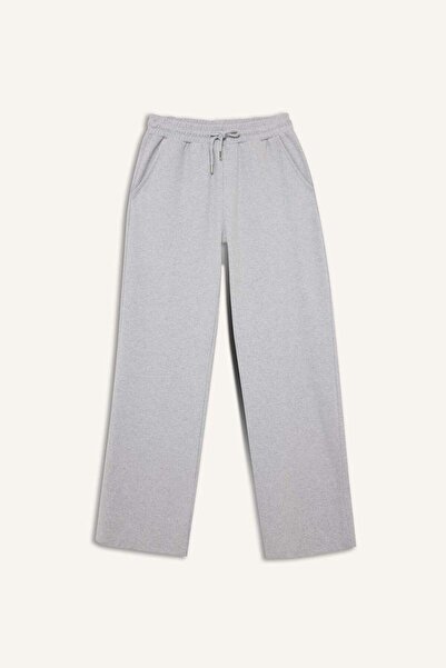 DeFacto Wide Leg Belted Lace-Up Pocketed Sweatpants E1998Ax25Wn