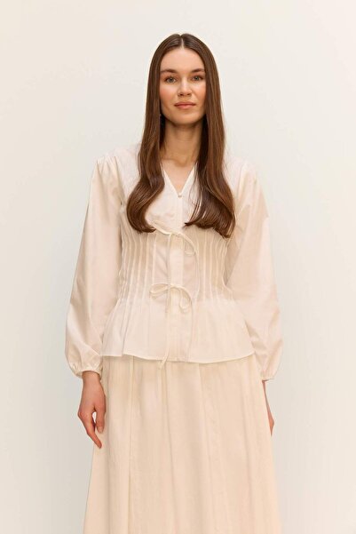 DeFacto Μακρυμάνικη μπλούζα Hijab με κανονική εφαρμογή V λαιμόκοψης F2720AX25SM