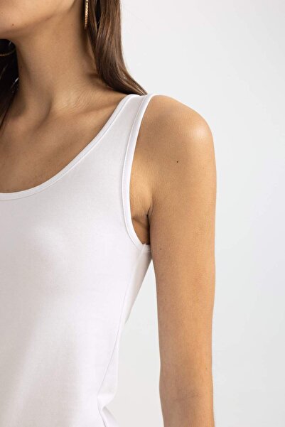 DeFacto Slim Fit Dar Kesim U-nyakú Basic Sima alsóing I1059AZ24SM