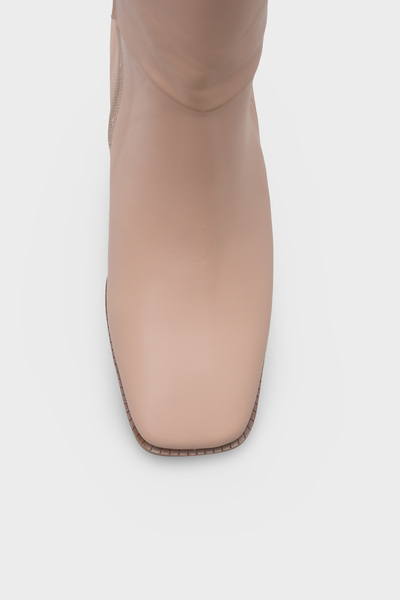 Capone Outfitters Merilyn Μακριές Γυναικείες Μπότες με Χοντρό Μεσαίο Τακούνι και Φερμουάρ