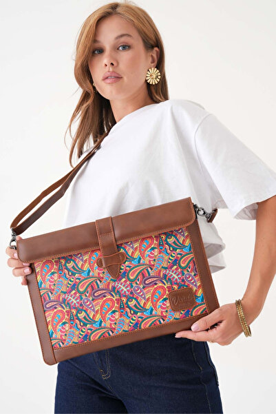 Vardo Хелен Лонг Страп „Macbook Pro-Air 15 инча 42x28 кожена чанта и чанта за документи“