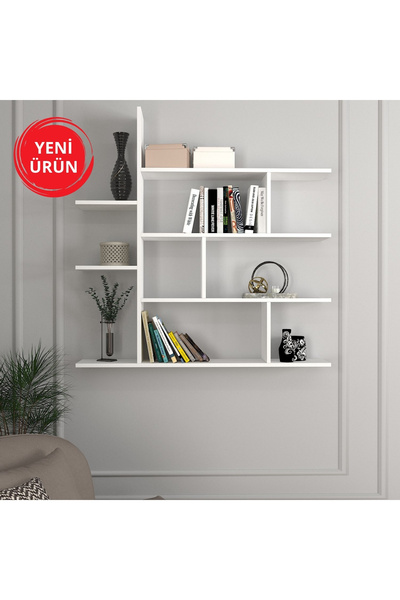 Dekorister Motif Kitaplık 2 Beyaz