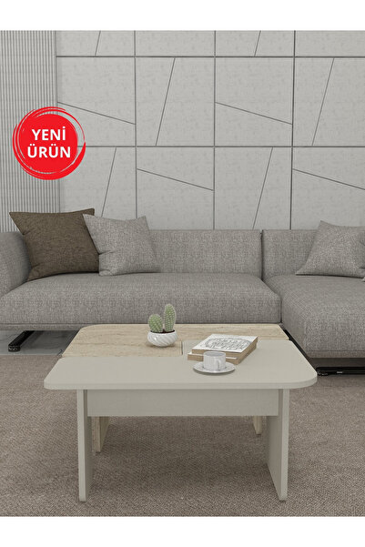 Dekorister Sevilla Orta Sehpa Kumtaşı - Traverten