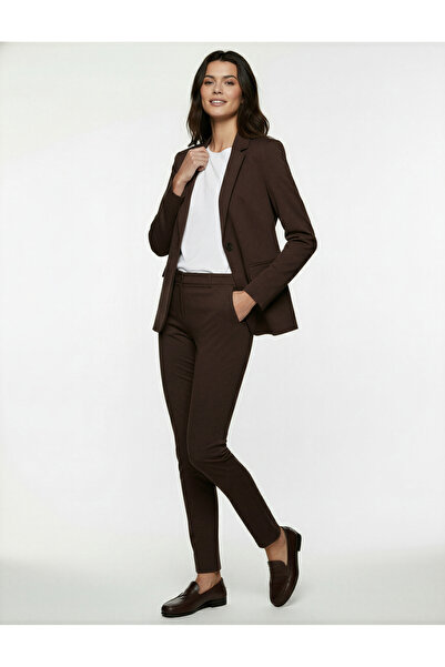 Koton Normal Waist Side Pocket Fabric Cigarette Trousers