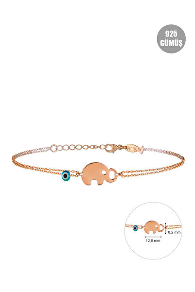 KURSHUNI Uğurlu Fil, 925 Ayar Gümüş Bileklik., "dikkat Şans Getirir!"