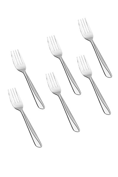 HIC 6-Piece Stainless Steel Dessert Fork Set