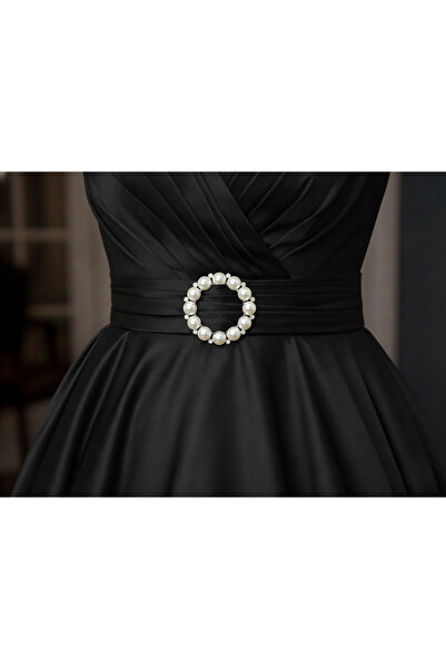 Estilo Lingerie Pearl Stone Evening Dress Belt Buckle, Designer Belt Buckle, Evening Dress Accessory