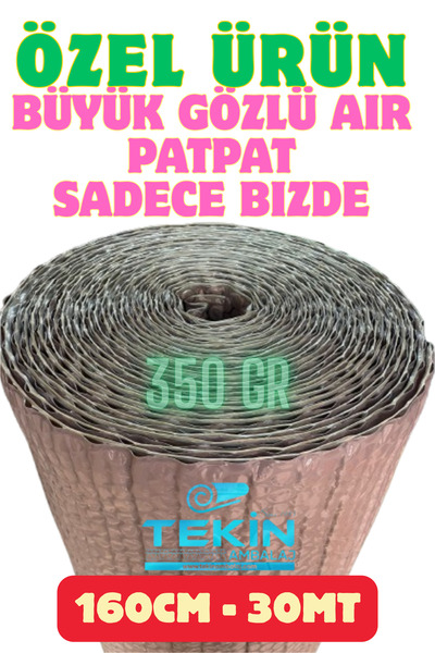Tekin Ambalaj Balonlu Naylon 1.Kalite Kalın Havalı Naylon 160cm x 30mt 350GR ...