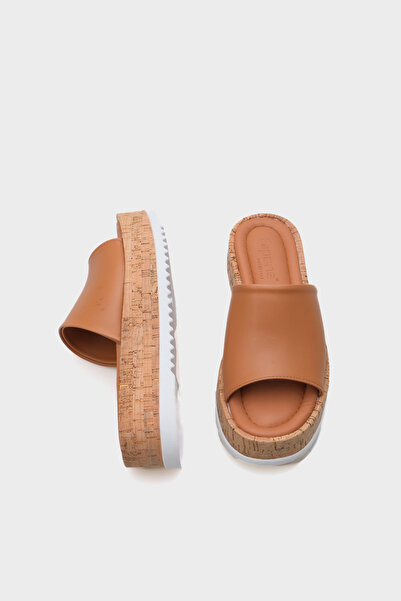 Capone Outfitters Γυναικείες παντόφλες Wedge Heel Straw Marsha