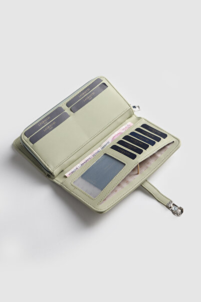 La La'Graccio Paris La'Graccio Paris Women's Lovely Large Size Handy Wallet Freeze Mint