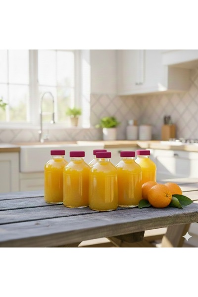 junibeliw 7 قطع من زجاجات باشاباهتشي الفارغة للزنجبيل والديتوكس، مانعة للتسرب مع غطاء وردي، برطمان متعدد الأغراض سعة 7×50 مل